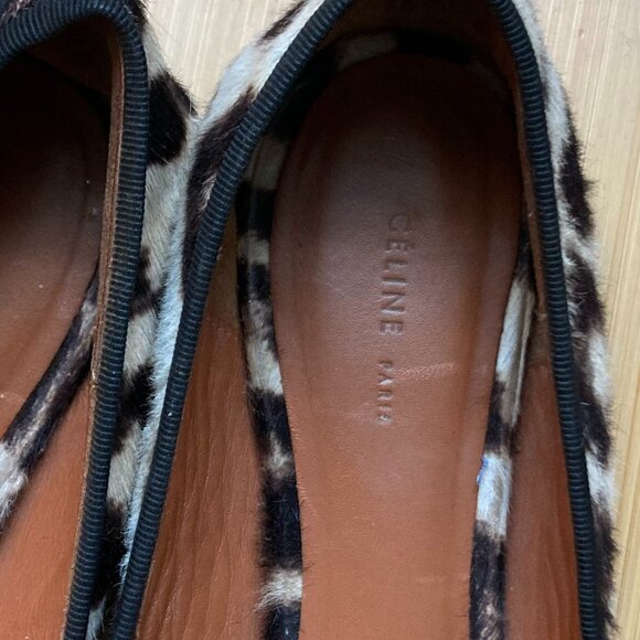 Celine Womens Pony Ballet Flats Size 37 - Picture 2 of 7